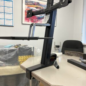 Ergotron Sit-Stand Dual Monitor Workstation Ergonomic Clamping Desk